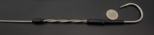 Hook Set – 7/0 Pa’a – Single 480 SS Cable to 250lb Lindgren Pitman Mono